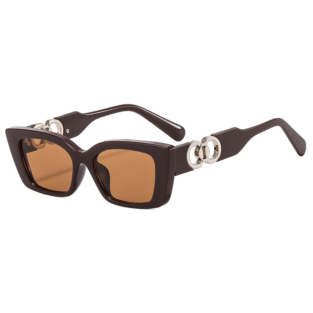 Gafas de sol de PC de marco cuadrado pequeño al por mayor